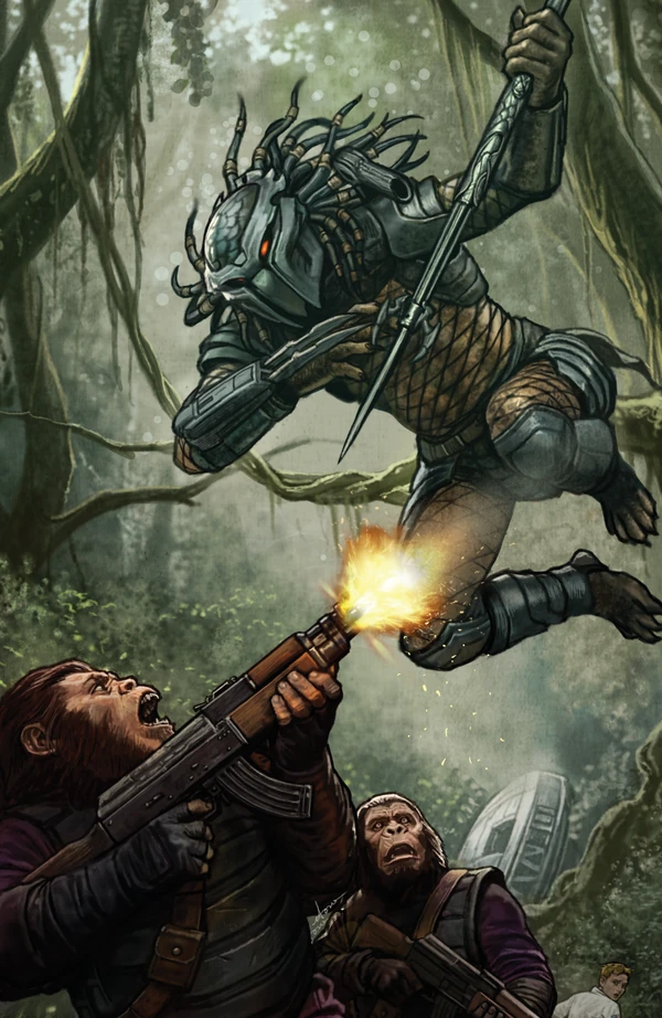 Predator Vs. The Planet Of The Apes: Stonehouse Virgin Variant #1 - Cover 5